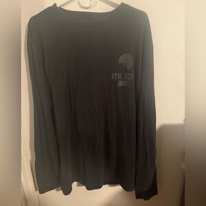 American Eagle/ Peanuts Black Graphic Long Sleeve Shirt men’s